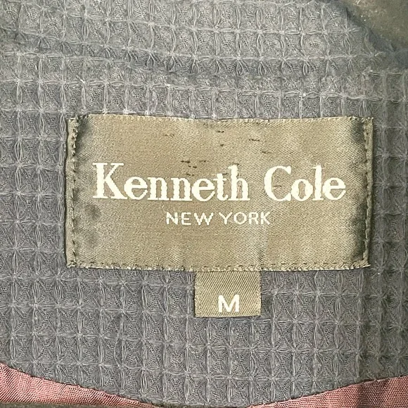 Kenneth Cole Men's Gray Double Breasted Long Sleeve Pea Coat Jacket Medium - Picture 6 of 15